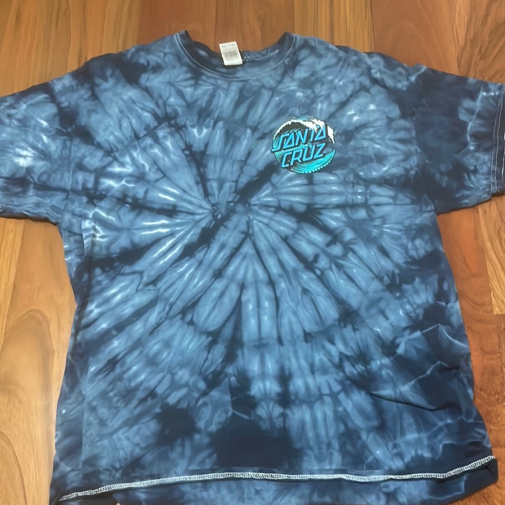 Blue Tie-Dye Santa Cruz Shirt